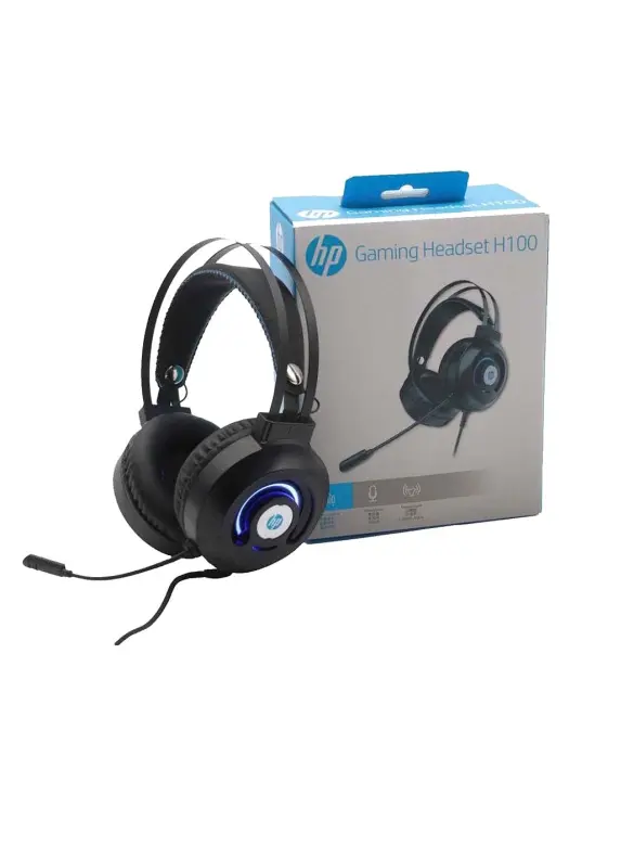 Игровые наушники, с RGB подсветкой и микрофоном HP H100 АКЦИЯ на UZUM!