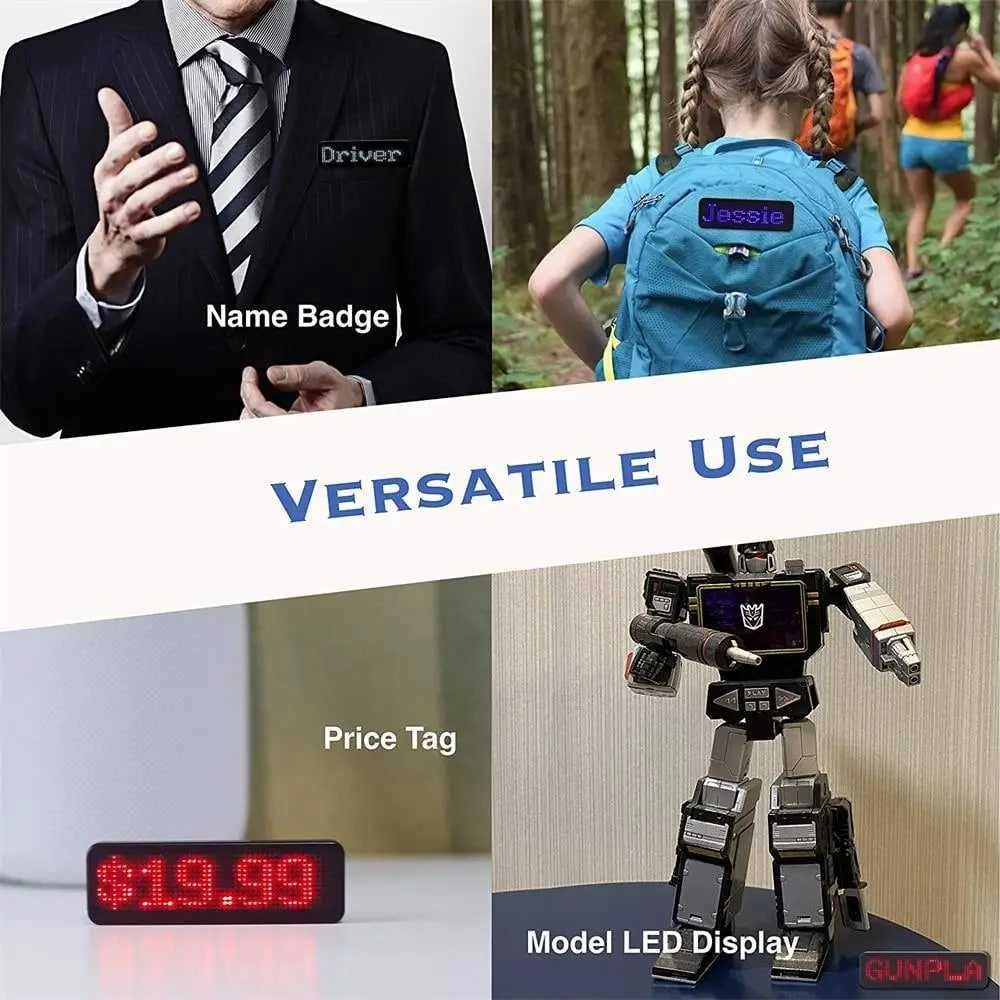 Светодиодный бейджик Bluetooth-совместимый