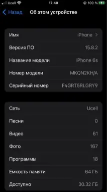 Iphone 6s 64 tali