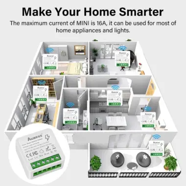 Mini Smart Switch WiFi 16A