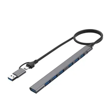 USB type C хаб 2 V 7 port перечисление и доставка есть