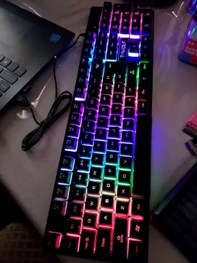 Новая! Игровая клавиатура и мышка с подсветкой RGB качества супер