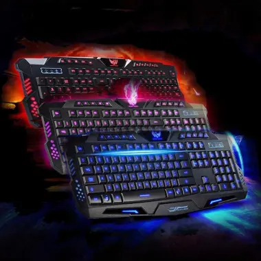 Новая! Игровая клавиатура и мышка с подсветкой RGB качества супер