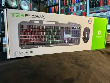 Игровая клавиатура и мышка T25 для компьютер и ноутбук PC