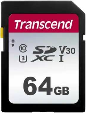 Карта памяти Transcend SDXC/SDHC 300S 64 ГБ TS64GSDC300S