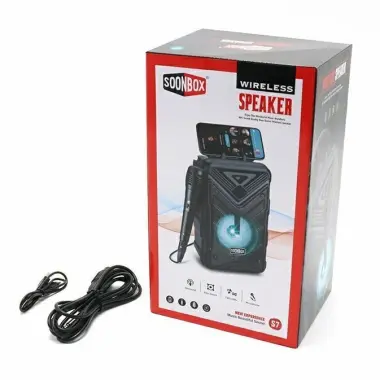 БЕПУЛ Доставка, Bluetooth караоке колонкалар Soonbox S6/7 +Микрофон