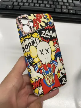 Силиконовый чехол Kaws для iPhone 11