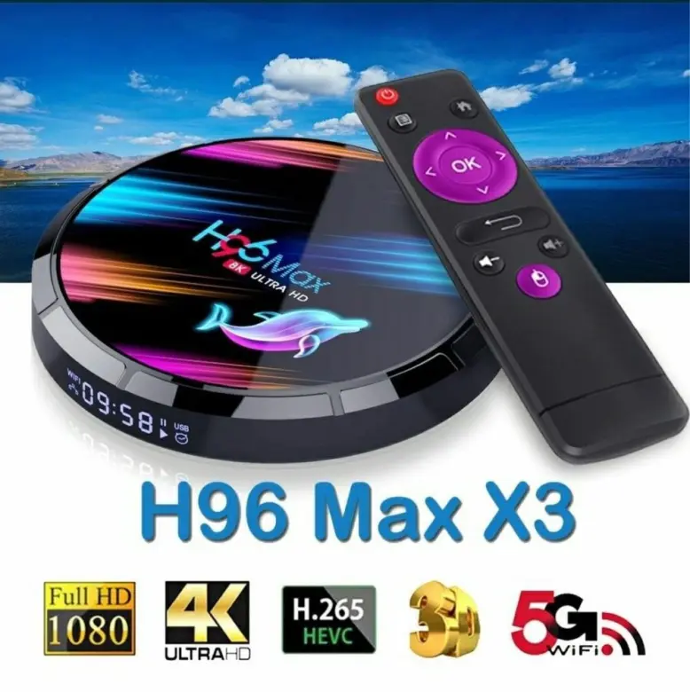 Smartbox H96MaxX3 4/32gb android.Youtube+Бепул Каналлар+Кинолар.мр