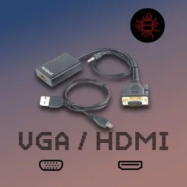 Переходник HDMI - VGA / VGA - HDMI для мониторов и телевизоров