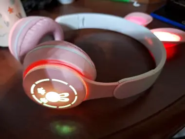 Новый беспроводной блутуз наушник для детей с ушками bluetooth