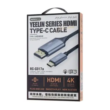 Кабель HDMI Remax RC-C017a Type-C 1.8M