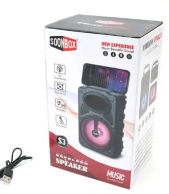 БЕПУЛ Доставка, Янги сифатли Bluetooth колонкалар Soonbox S3, kalonka