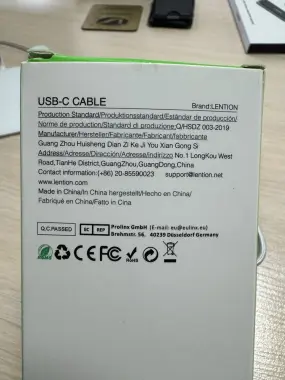 Lention Display Port cable