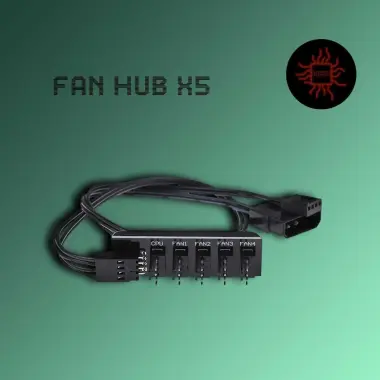 4pin fan разветвитель для вентиляторов сплиттер хаб x2/x3/x4/x5/x10