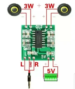Аудио усилитель PAM8403