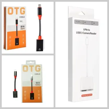 OTG USB-кабель-адаптер Lightning Type-C камера / Доставка 24/7