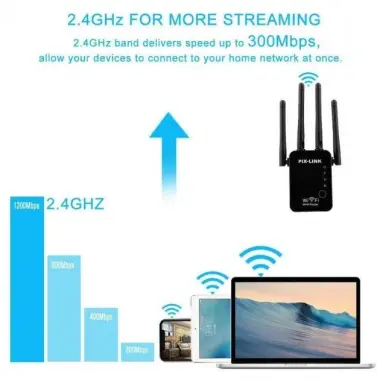 Новый усилитель Wifi c 4 антеннами репитер ретранслятор повторитель
