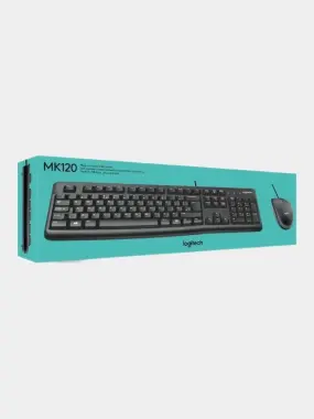 Клавиатура и мышь Logitech MK120, проводная