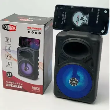БЕПУЛ Доставка,Янги bluetooh Колонка лар Soonbox S3 , сифатли kalonka