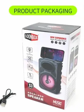 БЕПУЛ Доставка,Янги bluetooh Колонка лар Soonbox S3 , сифатли kalonka