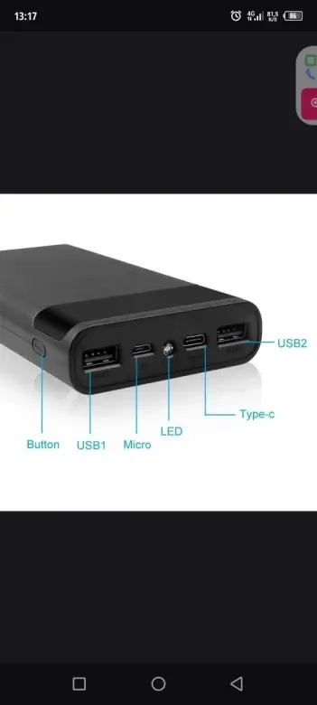 Power Bank аккумулятор корпус