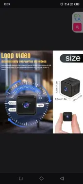 Камера ведио мини WIFI 128g