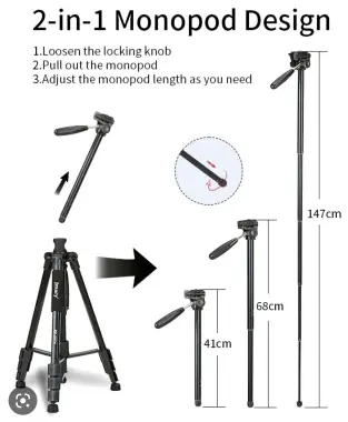 Штатив для камеры и телефона 165 см Jmary KP-2254 + Доставка
