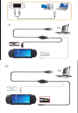 Новый USB-кабель для передачи данных и зарядки для PSP2000 2 варианта