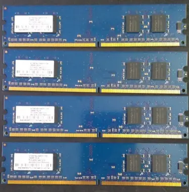 Оперативная память DDR 256 МВ 4 штуки