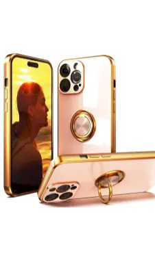 Чехол для iPhone 15 Pro Max с кольцевым держателем на 360°