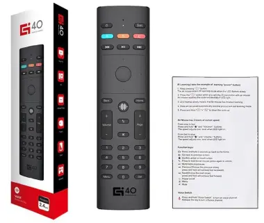 Пульт Air mouse G40 ( g40s ) Микрофон ,Гироскоп, 33 обучаемые кнопки
