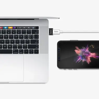 Adapter USB-A to Type-C «UA6» charging data transfer convertor