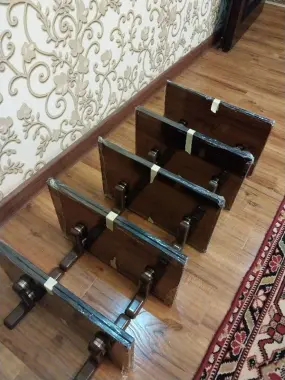 Стеклянные полка. 40×25 10мм Коричневый Стекло