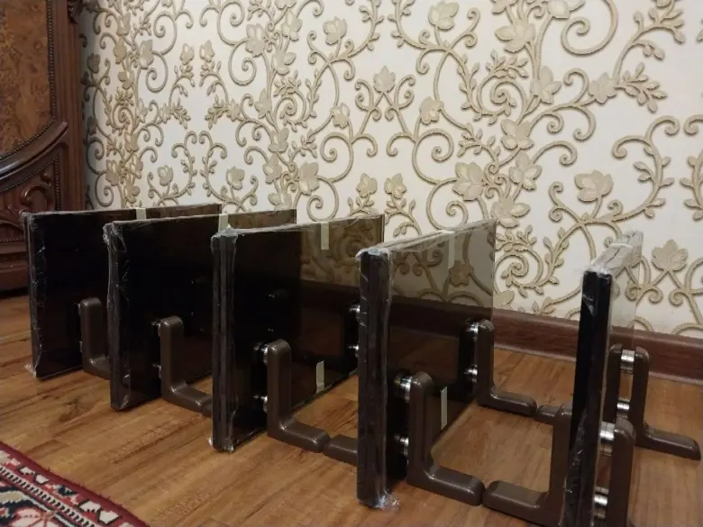 Стеклянные полка. 40×25 10мм Коричневый Стекло