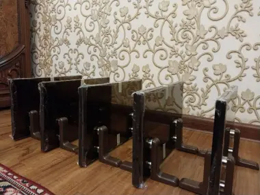 Стеклянные полка. 40×25 10мм Коричневый Стекло