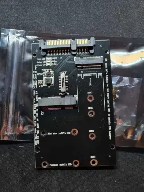 Переходник для подключения накопителей формата ssd m2 и mSATA