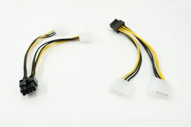 Переходник питания 6 pin(6пин) и 8 pin для видеокарты