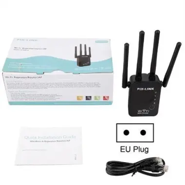 Wifi репитер усилитель повторитель с 4 антеннами Pix link