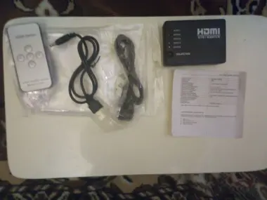 HDMI концетратор . 5 входов 1 выход. Разрешение 1080р
