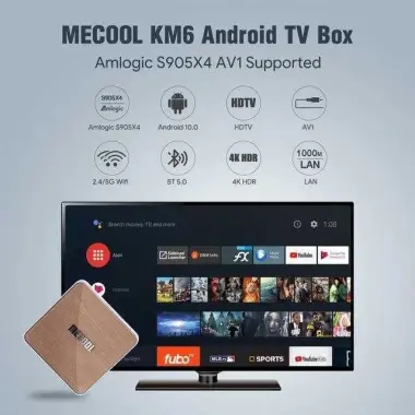 СКИДКАSmartbox Mecool KM6 android 4/64gb.Youtube+Каналлар Бепул.м.у