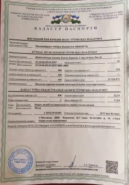 Nurafshon ko'chasida 4,5 sotix hovli sotiladi