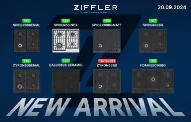 Варочные Панели Ziffler/Immer/Rulls/Moonx в большом ассортименте