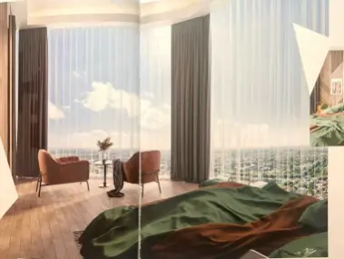 Квартира угловая в Piramit Tower, 59кв.м. этаж 19, с Щикарным видом
