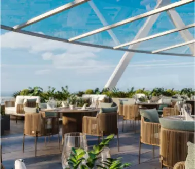 Квартира угловая в Piramit Tower, 59кв.м. этаж 19, с Щикарным видом