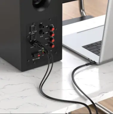 Аудио кабель AUX BL11 3.5мм на два RCA