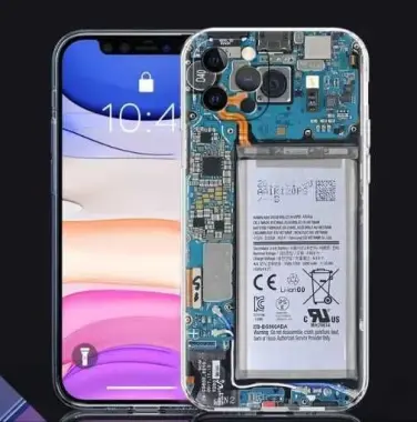 Прикольный чехол для iPhone 12 Pro (чехол микросхема)