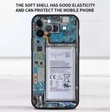 Прикольный чехол для iPhone 12 Pro (чехол микросхема)