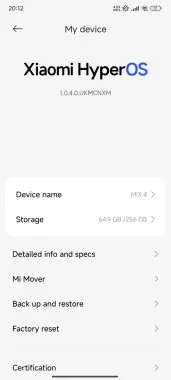 Xiaomi mix 4 obmen