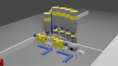Продаётся автоматизированный завод по производству сухих смесей