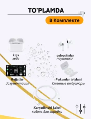 Pods Pro 2 Yangi xolatda Xammasi originaldaka ishlidi ichidigilayam